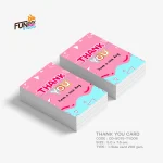การ์ดขอบคุณ Thank you card TY006
